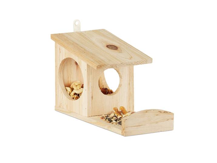 Eichhörnchen Futterhaus zum Hängen Hellbraun