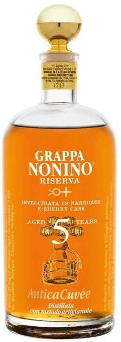 Nonino Distillatori Grappa Nonino Antica Riserva Cuvée 70 cl - 43,00% - Exclusiva Grappa Francesa