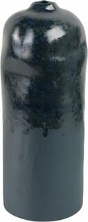 Sagebrook Home Decorative Vase - Blue Ceramic Finish Details