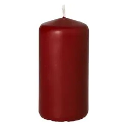 Papstar 10 X Stumpenkerze Ø 50 mm · 100 mm bordeaux