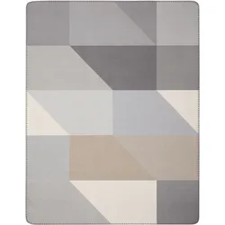 Wohndecke GREAT STONE (BL 180x180 cm) - grau - BL 180x180 cm