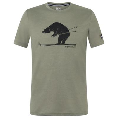 super.natural - Ski Karl Tee - Merinoshirt Gr XL oliv