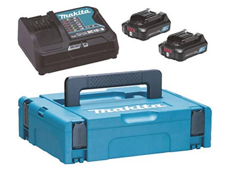 Pack énergie 12V (2x2.0 Ah) avec chargeur en Makpac - MAKITA 197658-5