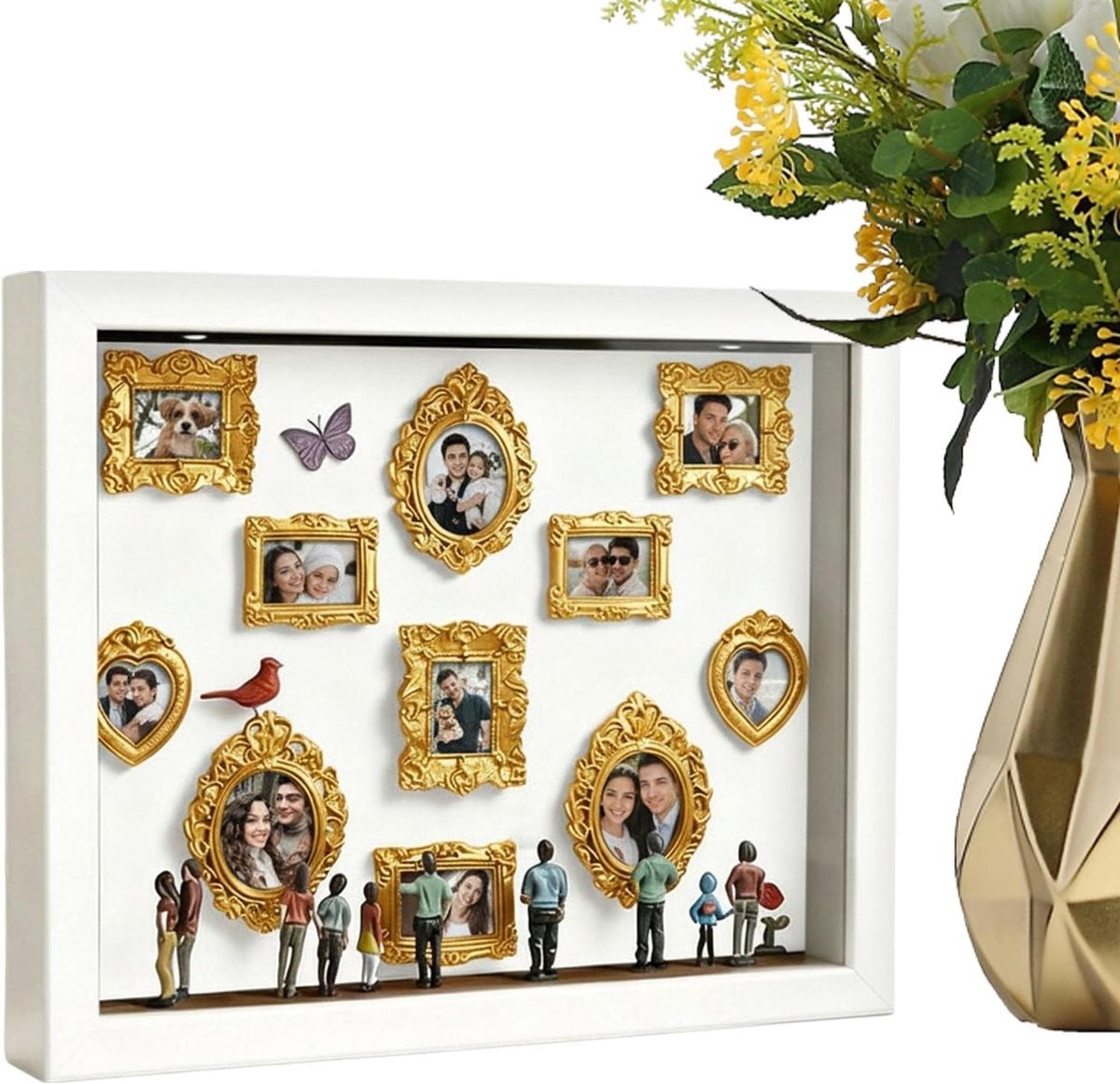 Fotolijst Museum Mini Vitrine Wit - 31.4 cm