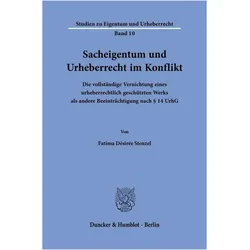 Stenzel:Sacheigentum und Urheberrecht i, Fachbücher von Fatima Désirée Stenzel
