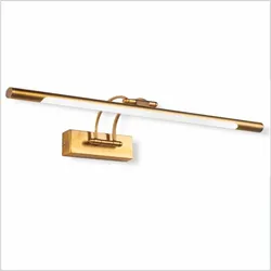 Papuq LED-Wandleuchte 12W 1300lm, warmweiß 3000K, 65cm, schwenk- und drehbar, Ausführung Antik-Bronze, ideal für Bilder und Spiegel.