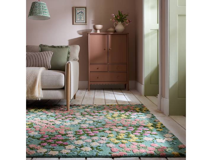 Wollteppich Emilia Floral Multicolor/Multicolor 120 x 170cm Wolle