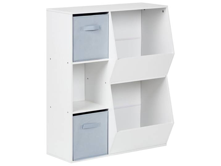 Bibliothèque 3 étagères 93 cm blanc