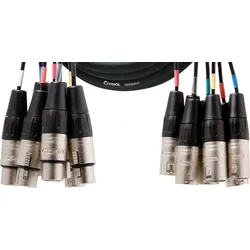 CML 8-0 FM 5 C - CORDIAL 8x XLR female 3 pol, 8x XLR male 3 pol, 5,00m