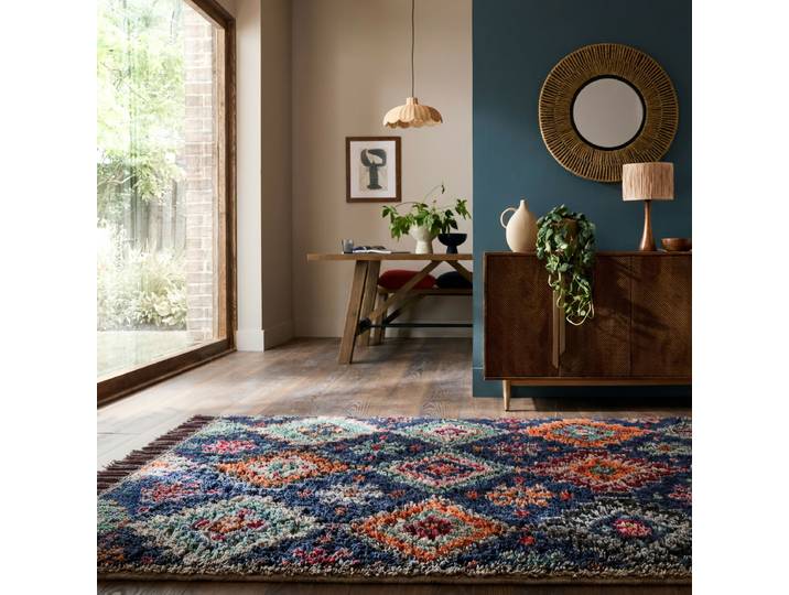 Hochflorteppich Jakob 200 x 300cm Blau
