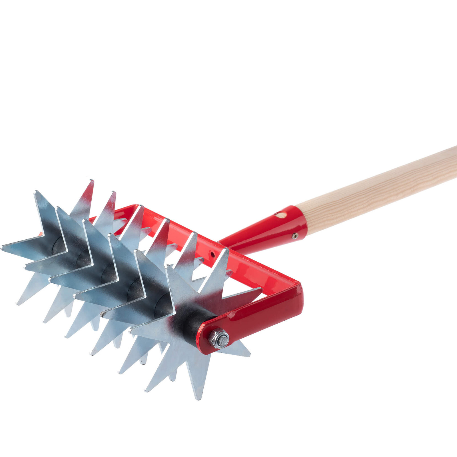 KADAX Fusa verticuteermachine en smalle tuinhark met handvat