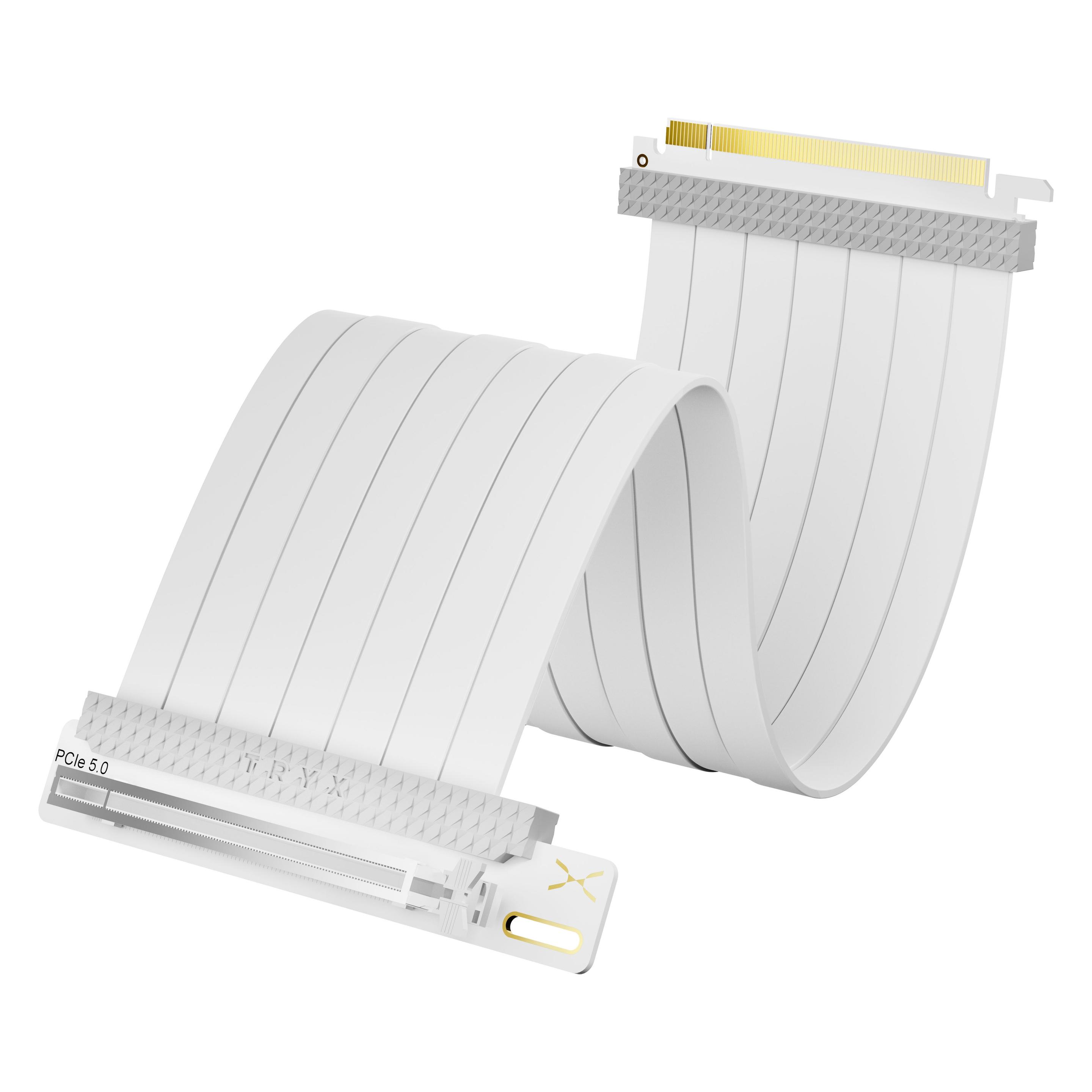 TRYX STRING PCIe 5.0 x16 Riser Kabel, 200mm - weiss (20 cm) (A-S200C-PCI5-G0W)