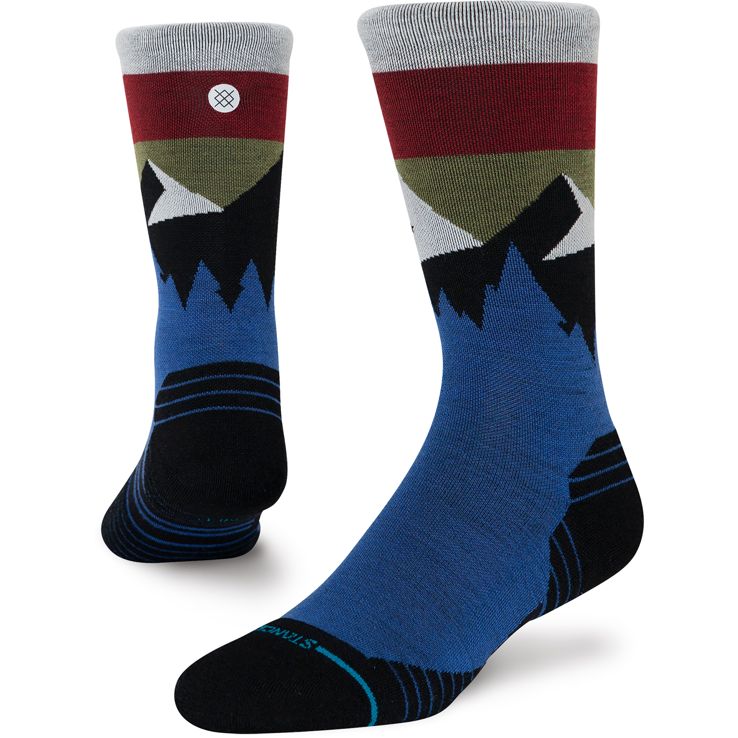 Stance Light Wool Crew Wandersocken mehrfarbig Größe 42 Trekking Elastisch Merinowolle