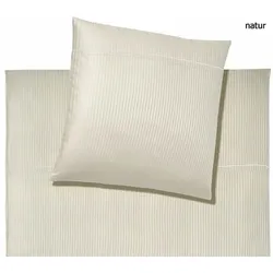 Elegante Bettwäsche Milano - 155x220 cm + 80x80 cm	natur