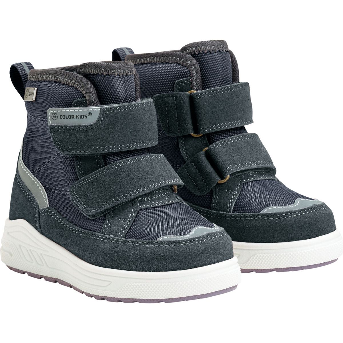 Color Kids Boots W. Velcro WP 760379 total eclipse (7850) 25 760379-7850-25