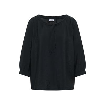 Carmenbluse CECIL, Damen, Gr. S (38), schwarz (palm breeze grün), Web, Obermaterial: 86% Viskose, 14% Nylon, unifarben, hüftbedeckend, Carmenausschnitt, Blusen, Sommerbluse, Viskosemix, Carmenausschnitt
