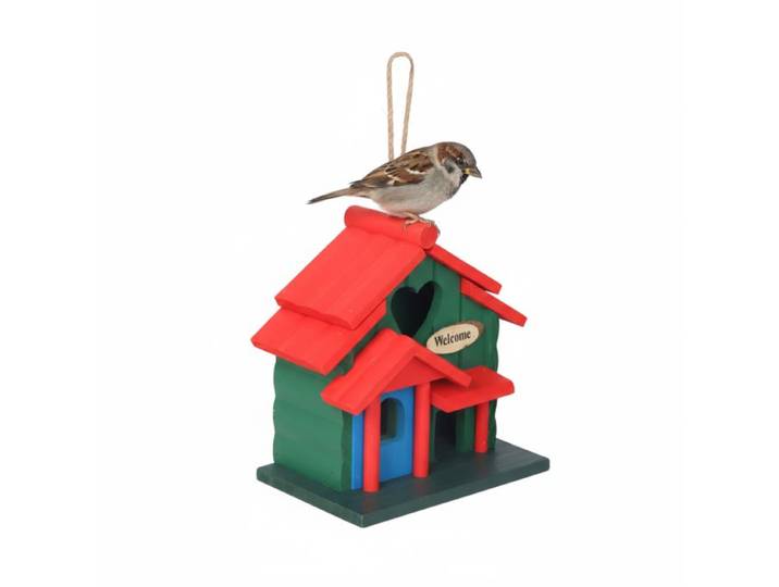 Relaxdays Deko Vogelhaus im Landhausstil