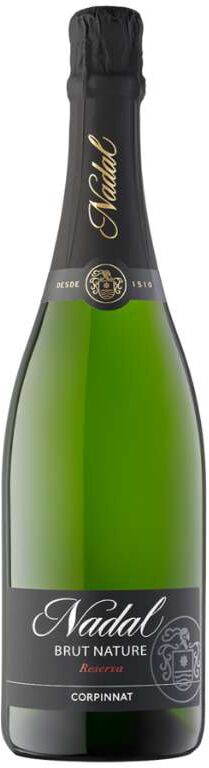 Caves Nadal Nadal Brut Nature - Cava español de calidad, 75cl, 12% vol, ideal para celebraciones
