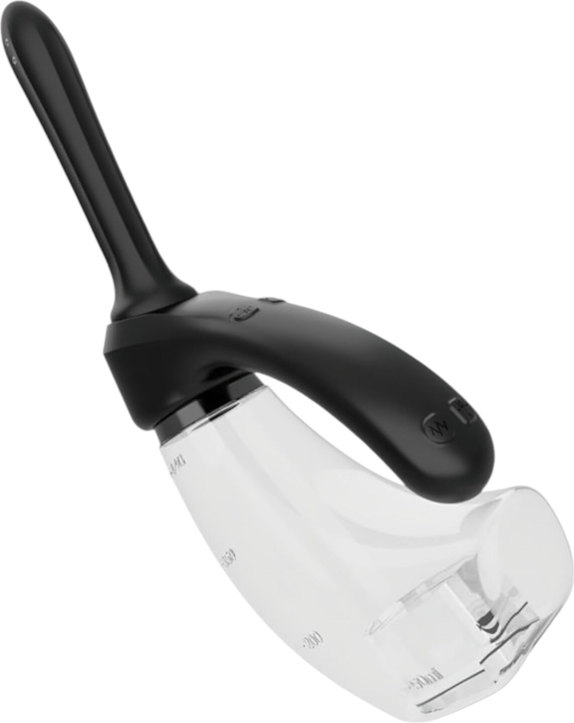 Afterdark - Automatisk Analrenser Med Vibration - Gennemsigtig