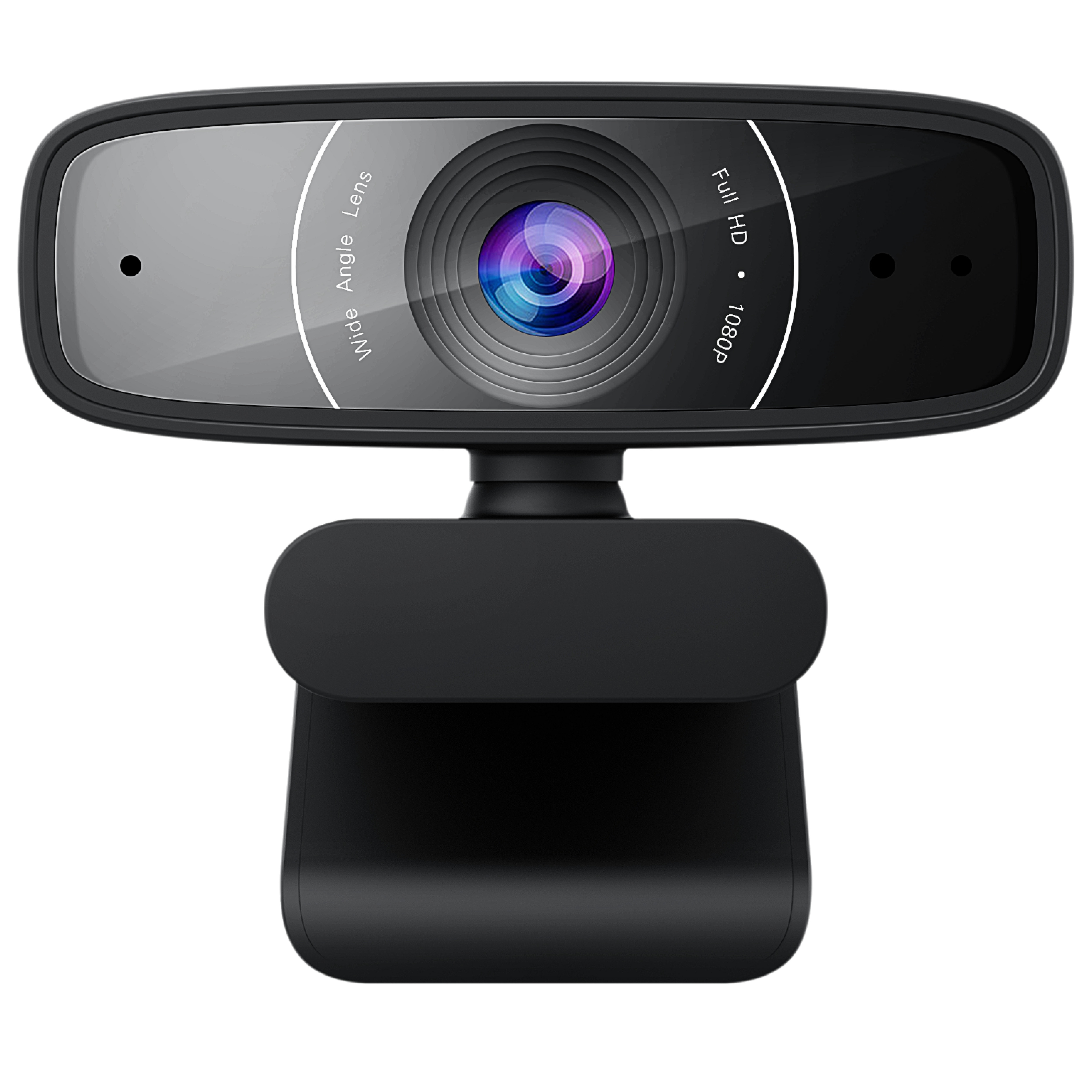 ASUS C3 Full-HD Webcam 1080p-Auflösung, 30 FPS, Kompatibel mit Skype, Microsoft Teams und Zoom