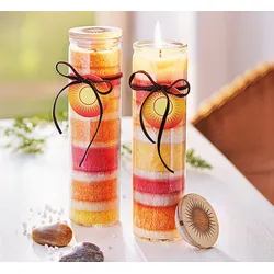 2er-Pack Duftkerzen »Happy« im Glas