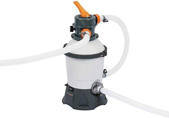 Famanu Sandfilterpumpe für Schwimmbäder - 6 Funktionen Ventil - 2.006 L/H - Weiß