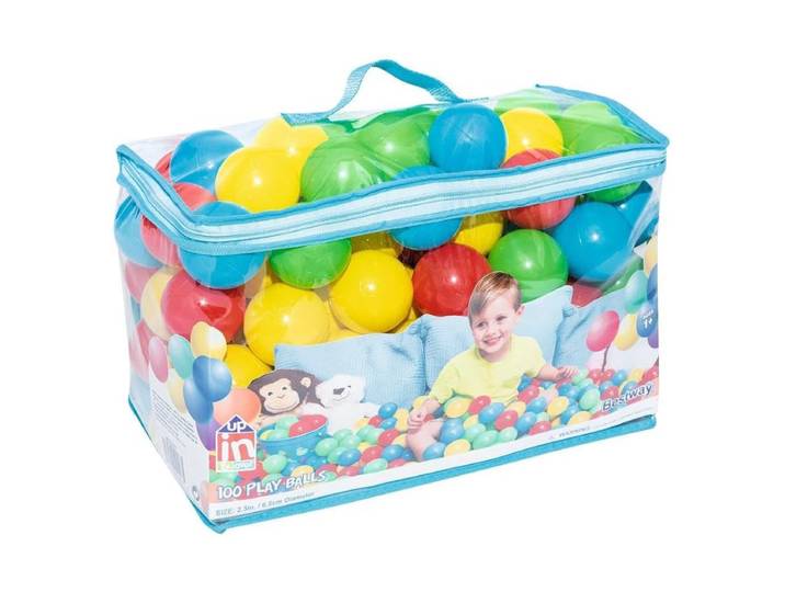 Bestway 100 balles rebondissantes Up In &amp; Over 6,5 cm 4 couleurs