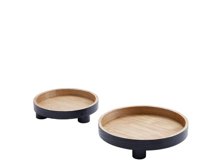 Set de 2 plateaux décoratifs ronds d30