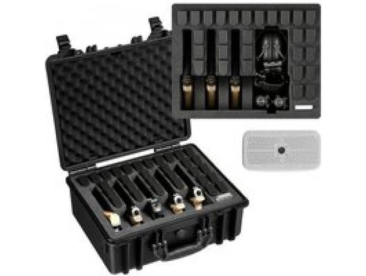 VEVOR Mallette Transport Arme, Valise à Pistolet avec Insert en Mousse XPE, Étui Rigide Étanche Capacité 5 Pistolets, pour Arme de Poing, Objectifs, Appareil Photo, 475x415x215 mm, Conforme TSA