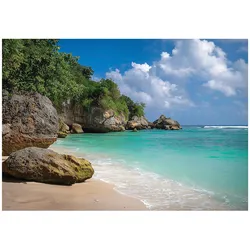 FOTOTAPETE Strand Ozean Blau 150x105 cm