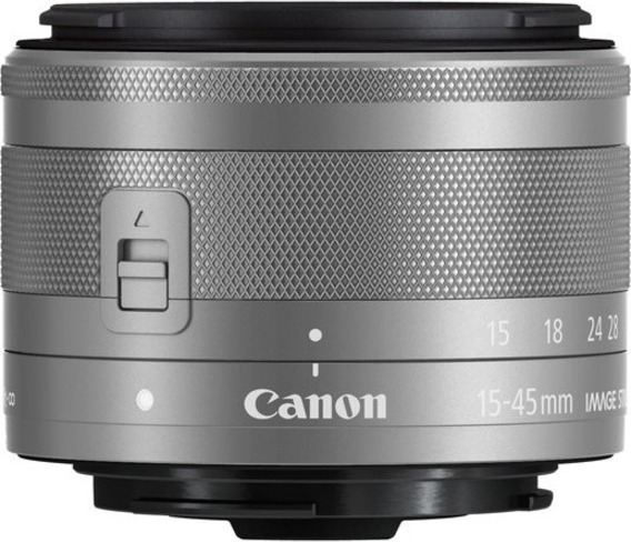 Canon EF-M 15-45mm f/3.5-6.3 IS STM Objektiv - Silber, Weitwinkel-Zoomobjektiv, 10/9, 15 - 45 mm, Bildstabilisator, Canon EF-M, Autofokus