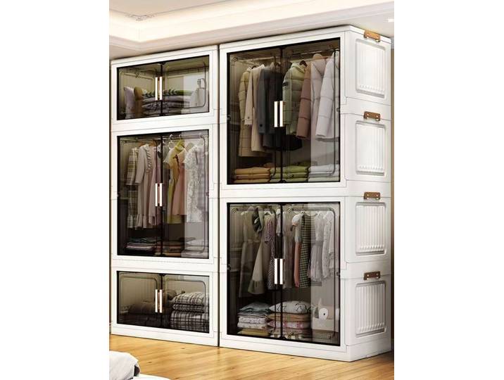 Meuble de rangement pliable, boîte de rangement pour la maison, salon, armoire à jouets, étagère de rangement, armoire à collations, installation facile, meuble de rangement de cuisine, organisateur