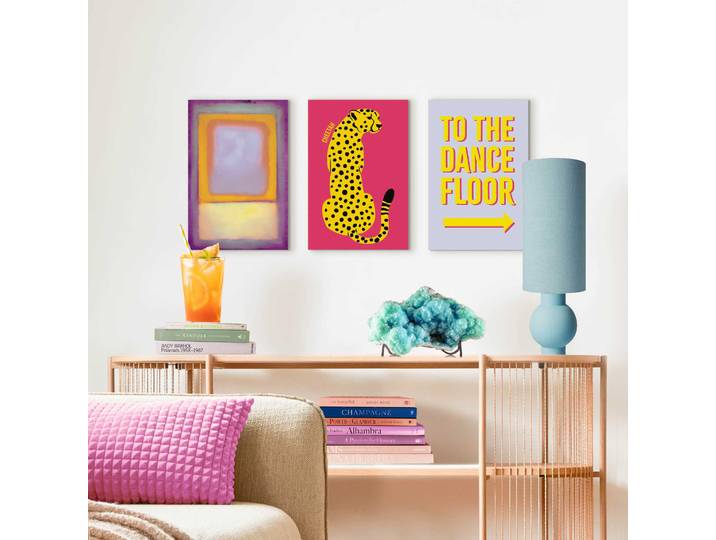 Leinwandbild REINDERS Keep on Dancing , bunt (farbe bild(er): bunt), B:20cm H:30cm T:1,6cm, Leinwand, Bilder, Leinwandbild