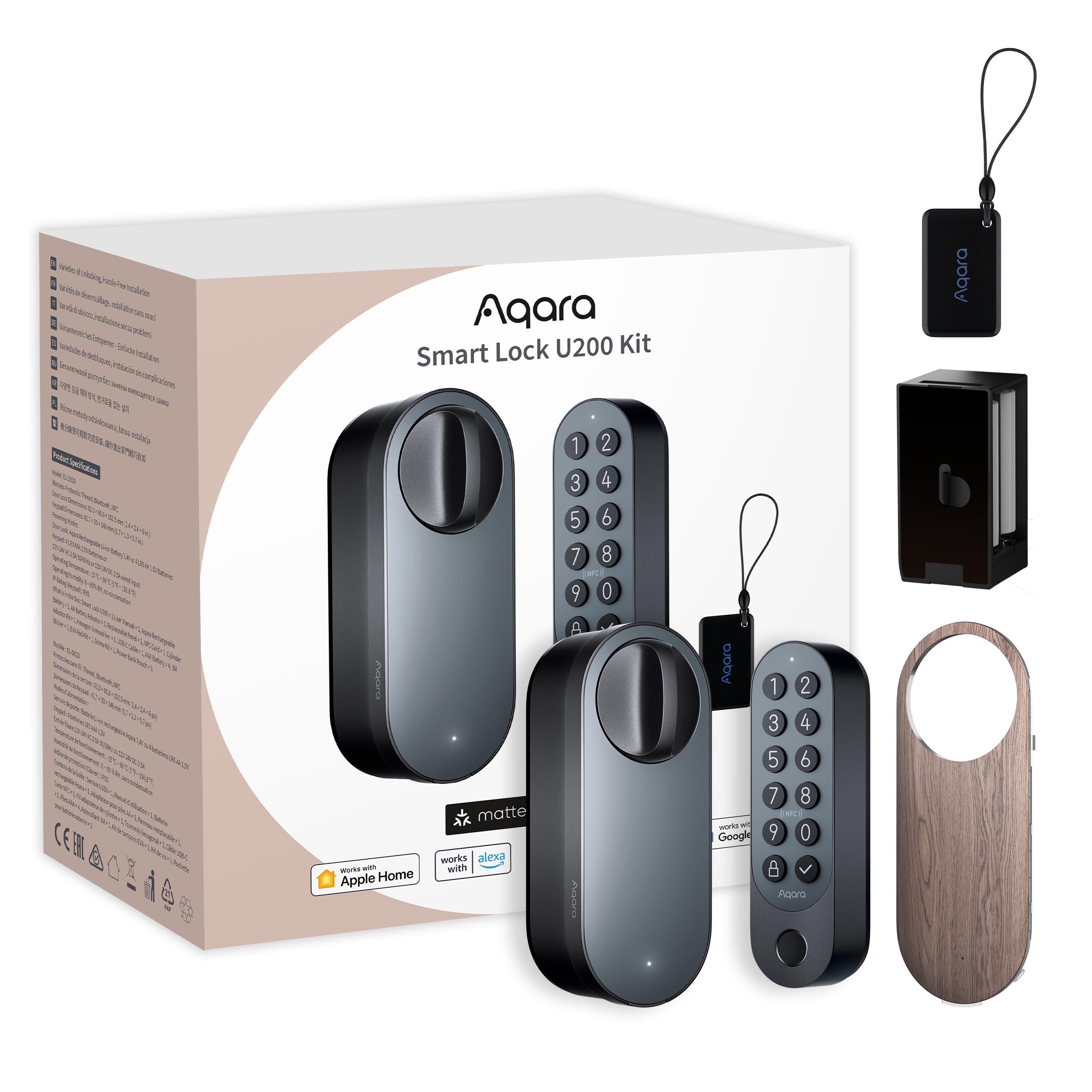 Aqara Smart Lock U200 (Black) EL-D02D