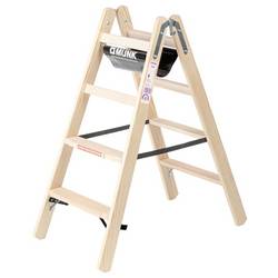MUNK Günzburger Steigtechnik 033808 Holz Stufen-Stehleiter 7.2 kg