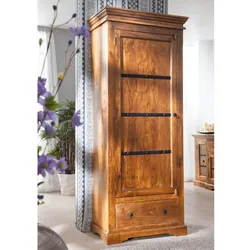 Schrank Akazie 80x40x193 honig lackiert OXFORD #0900