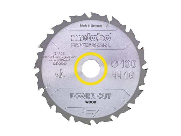 Metabo 628007000 PowerCutProf 210x30, 16 FZ 25°