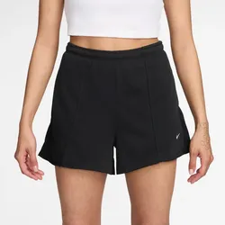 NIKE Sportswear Offline Chill French Terry Shorts Damen 010 - black/black/sail L