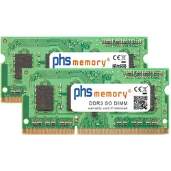 PHS-memory 8GB (2x4GB) Kit RAM Speicher für QNAP TS-853 Pro DDR3 SO DIMM 1600MHz (2 x 4GB), RAM Modellspezifisch