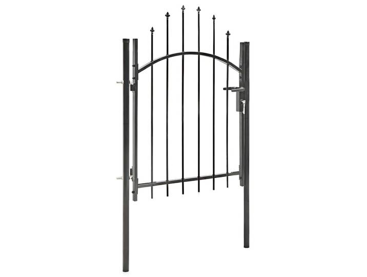 vidaXL Gartentor Woerden Stahl 1x1 m Schwarz