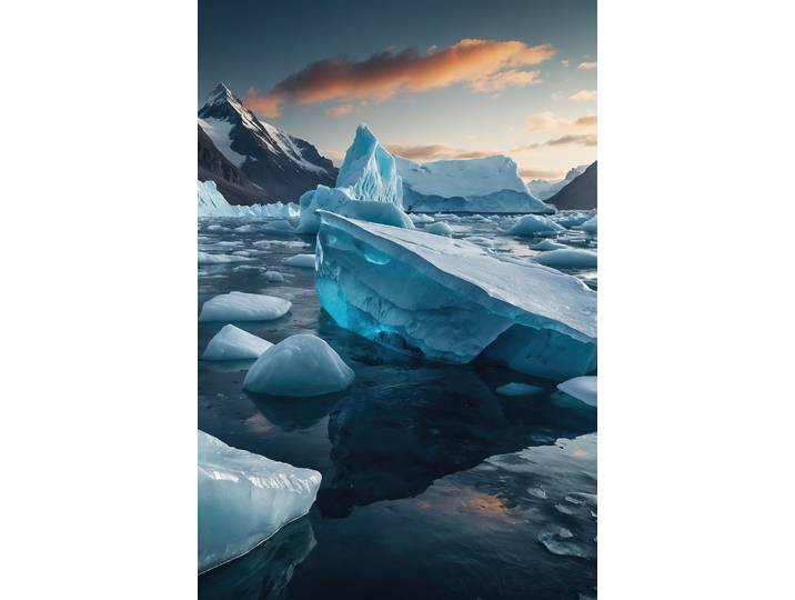 Wandbild 65x97 Glacier