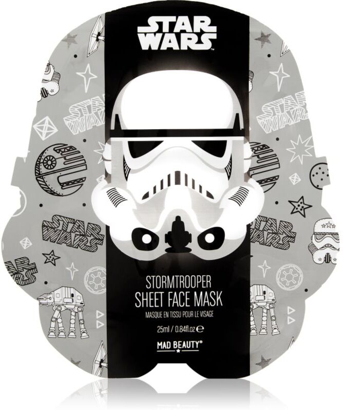 Mad Beauty Star Wars Storm Trooper moisturising face sheet mask with green tea extract 25 ml