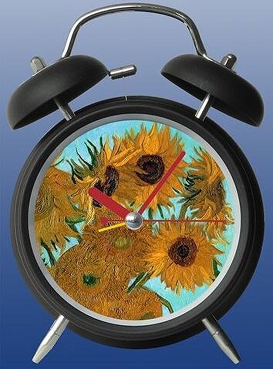 Wekker met Zonnebloemen print van Vincent van Gogh