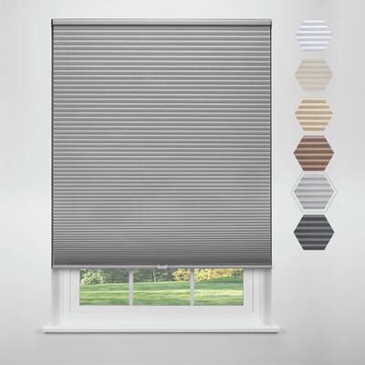"Linen Avenue Cordless Blackout Cellular Shade, Platinum (Arrives 1/4"" Narrower)"