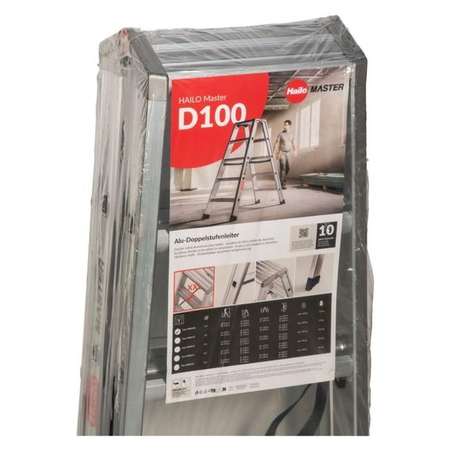 Hailo Master D100 2 x 4 Stufen-Leiter (Trittleiter) (10000108)