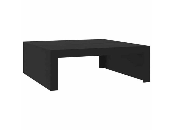 Luxe&Mode Table basse noir 100x100x35 cm bois d'ingénierie 2 ans garantie LV14146