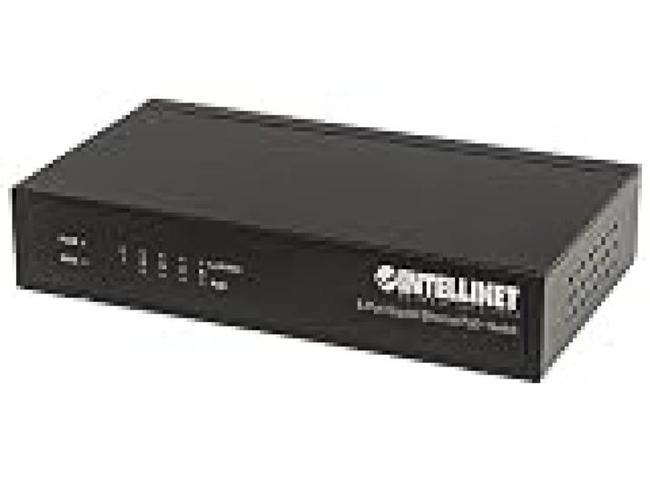 Intellinet Switch Fast Ethernet Office Métal Bureau Gigabit PoE + Desktop 5 Port Noir