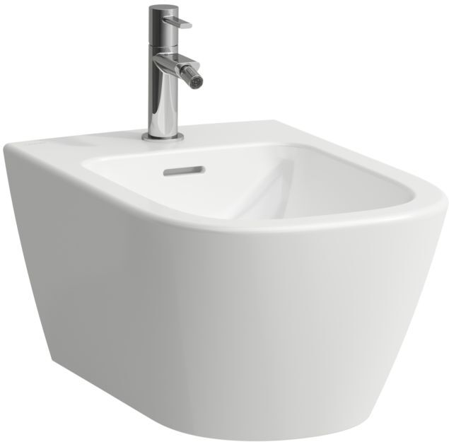 Laufen Meda Wandbidet H8301100003021 36x54cm, verdeckte Befestigung, mit Überlauf, mit Hahnloch, weiß