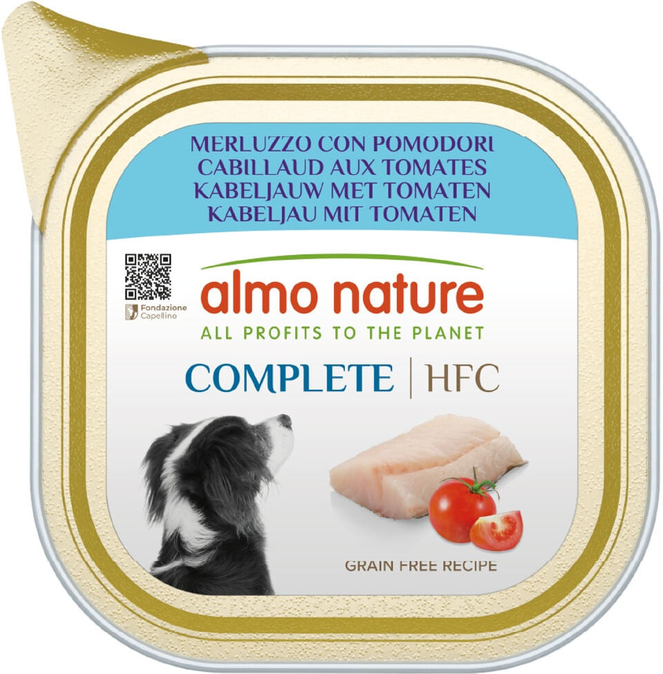 Almo Nature Dog Complete HFC Vaschetta Multipack 11x150G MERLUZZO CON POMODORI