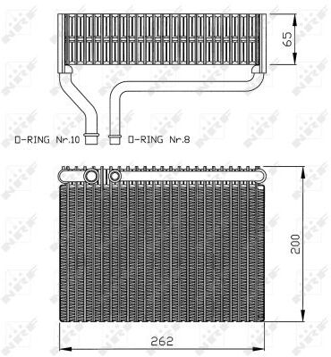 Nrf Verdampfer, Klimaanlage Easy Fit 36099 Für Peugeot